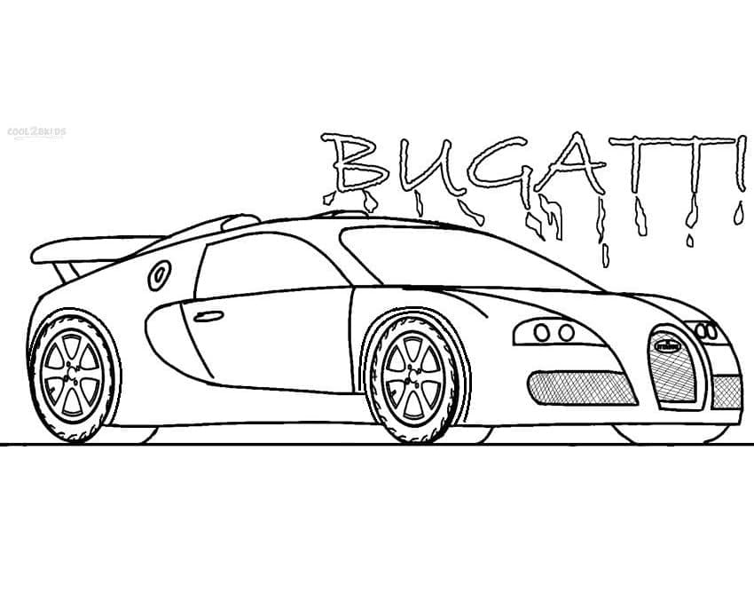 Utskrivbar Bugatti Bilde fargelegging