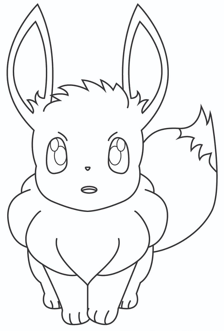 Utskrivbar Eevee fargelegging
