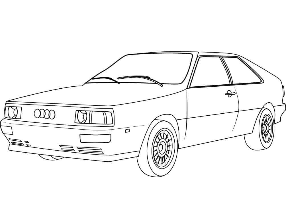 Utskrivbar Gratis Audi fargelegging