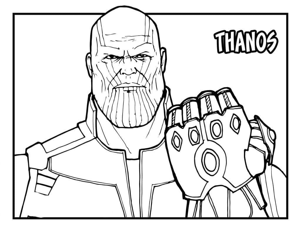 Utskrivbar Gratis Thanos fargelegging