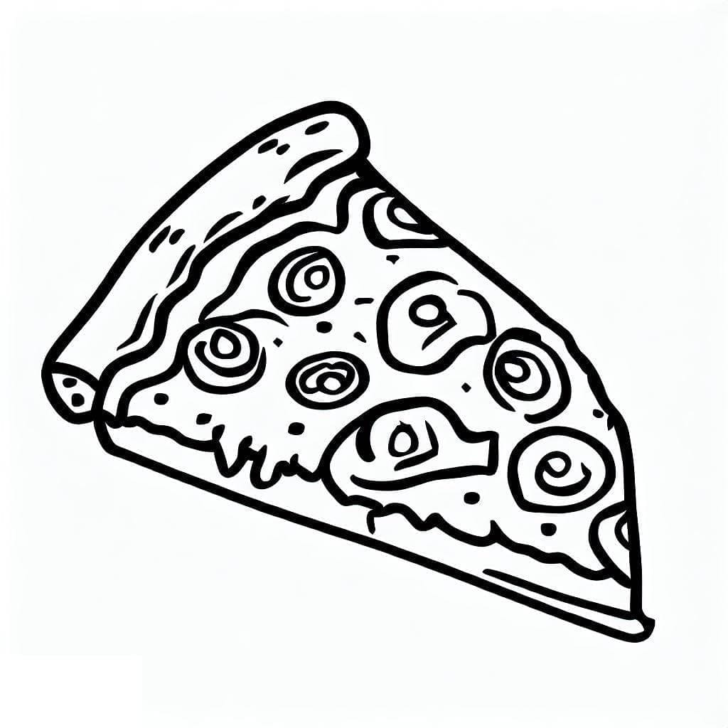 Utskrivbar Pizza fargelegging