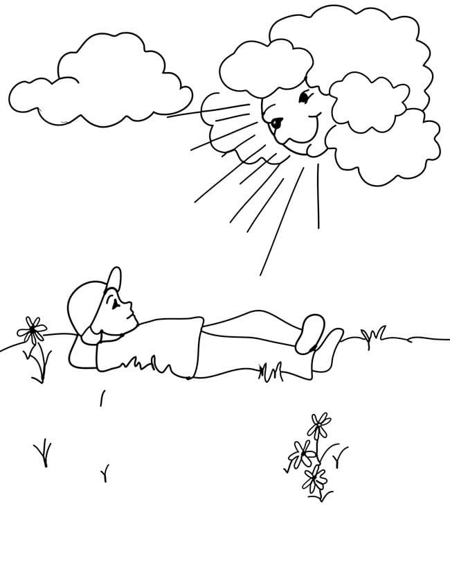 Utskrivbar Sky fargelegging