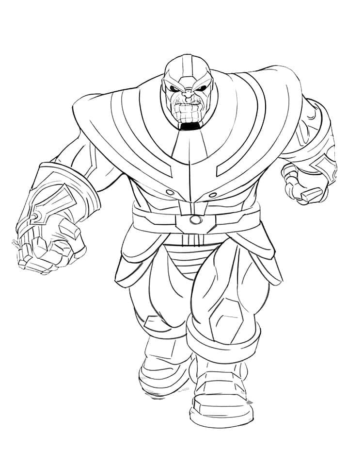 Utskrivbar Thanos Bilde fargelegging
