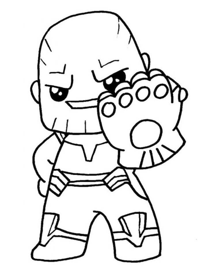 Utskrivbar Thanos fargelegging