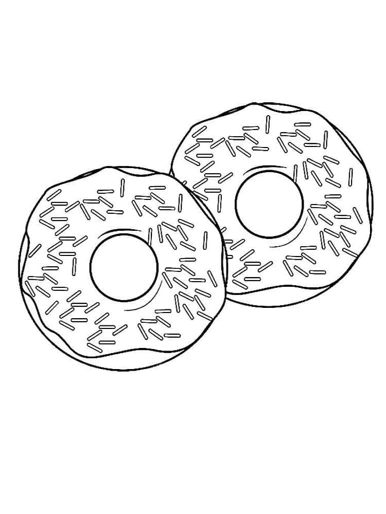 Utskrivbar donut fargelegging