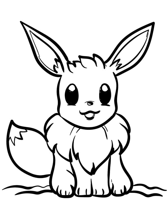 Veldig Søt Eevee fargelegging