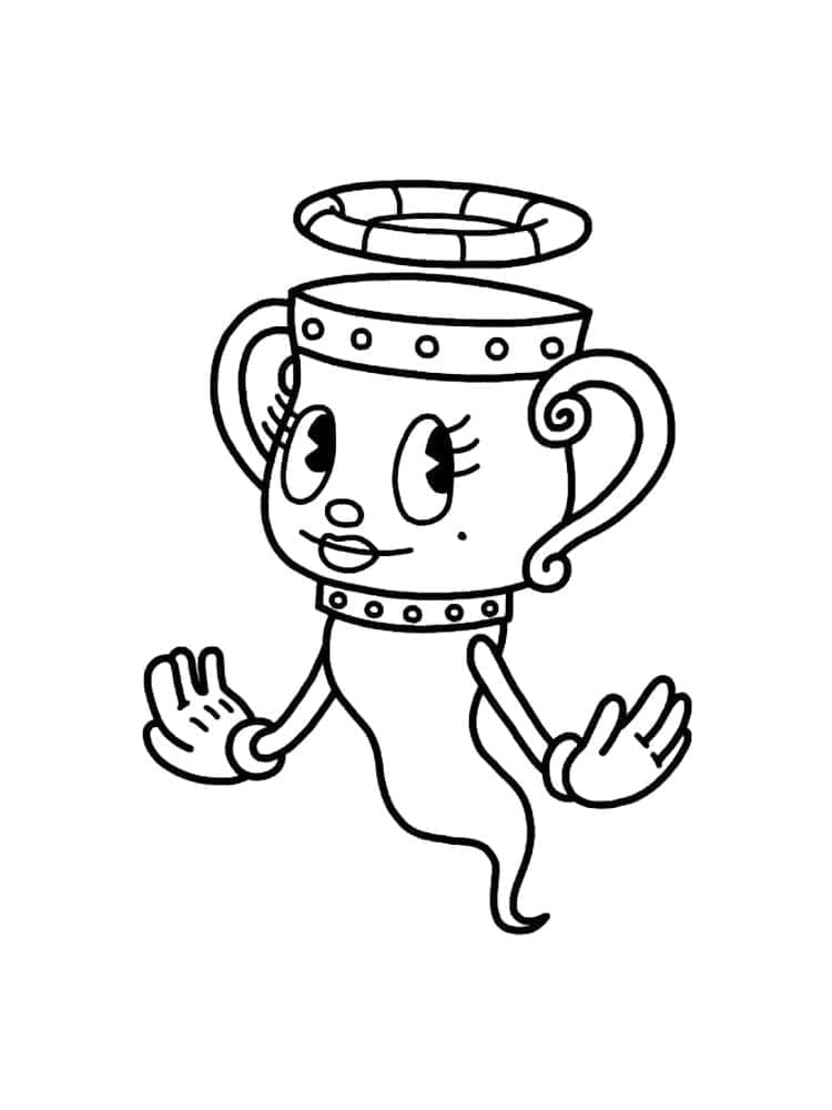 Vennlig Cuphead fargelegging