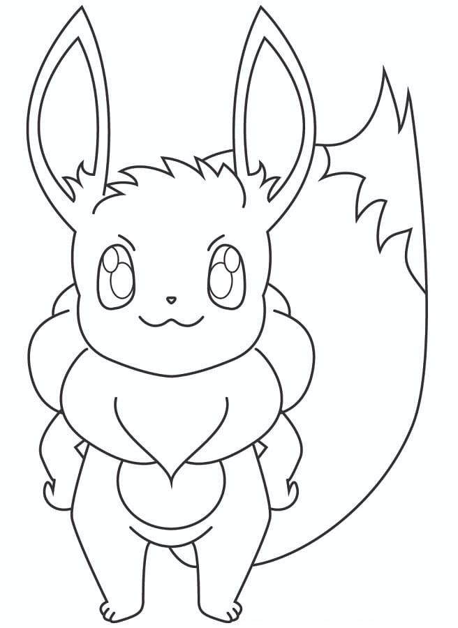 Vennlig Eevee fargelegging