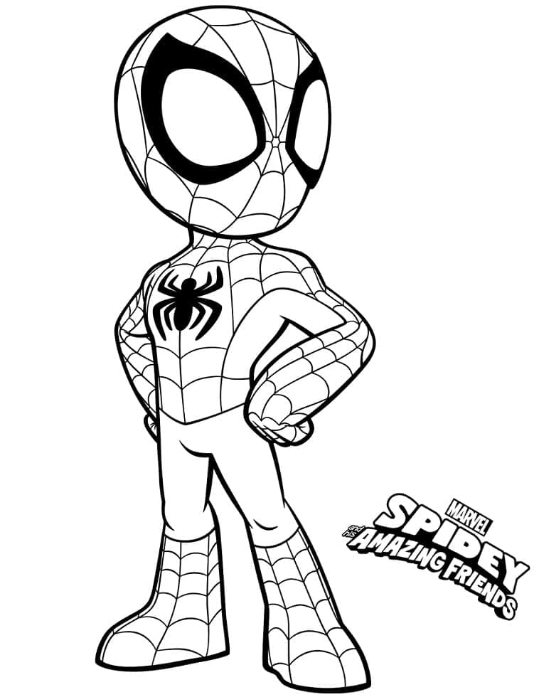 Vennlig Spidey fargelegging