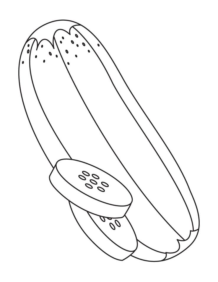 Agurk utskrivbar fargelegging