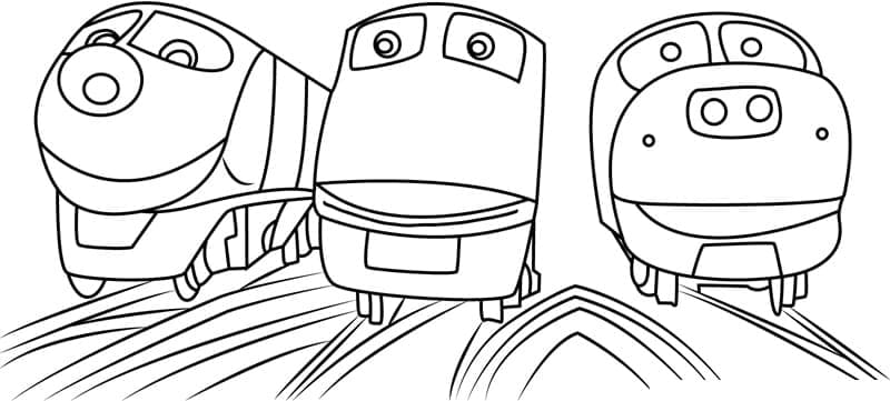 Animert Chuggington fargelegging