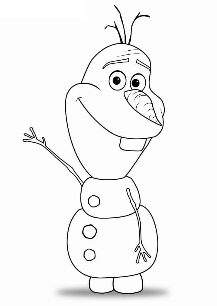 Animert Olaf fargelegging