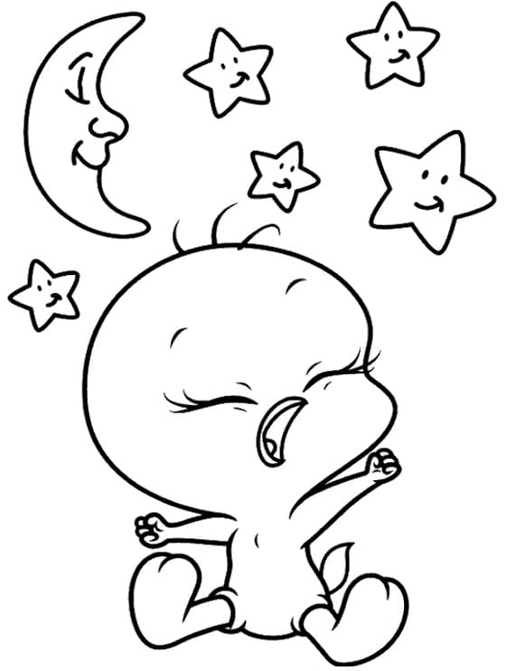 Baby Tweety Bird fargelegging