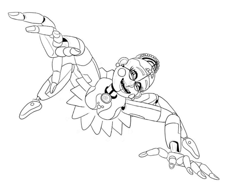 Ballora FNAF fargelegging
