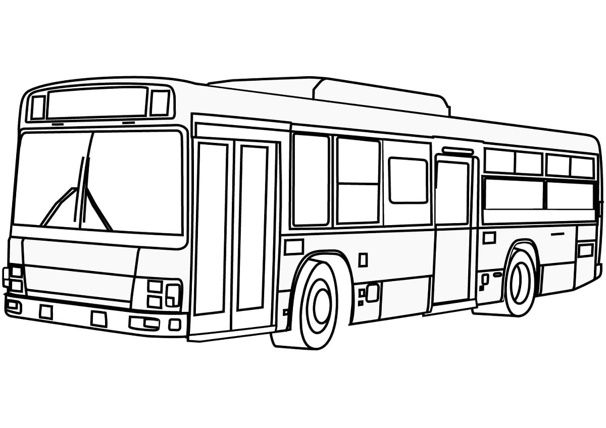 Bilde Buss fargelegging