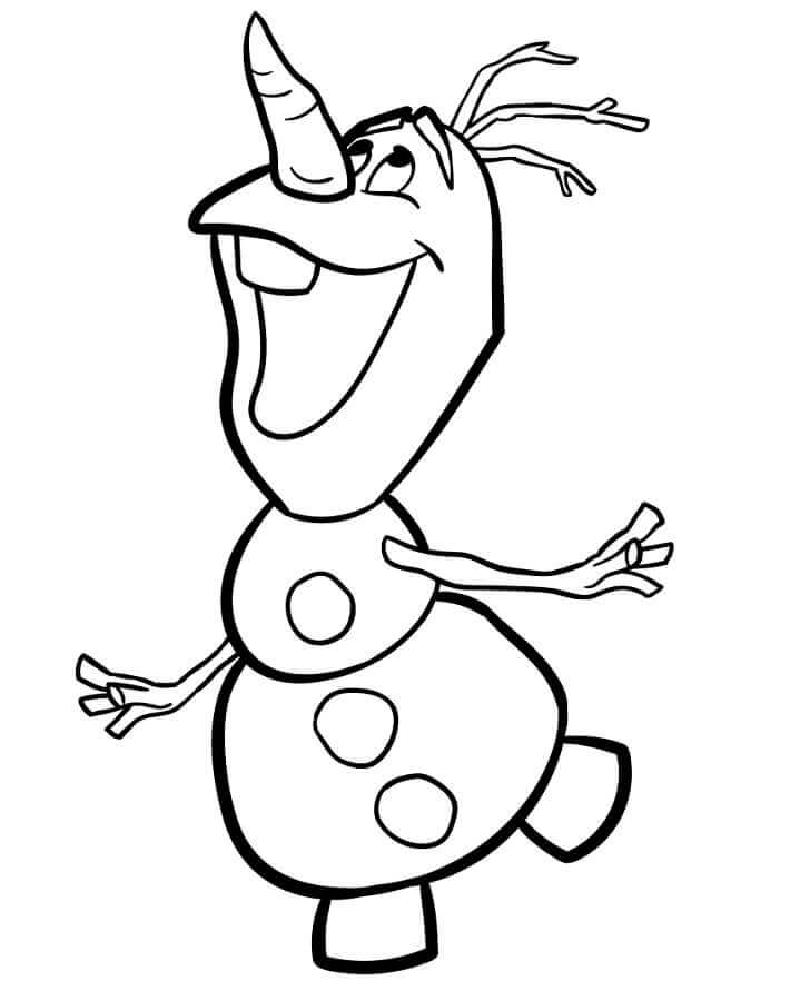 Bilde Olaf fargelegging