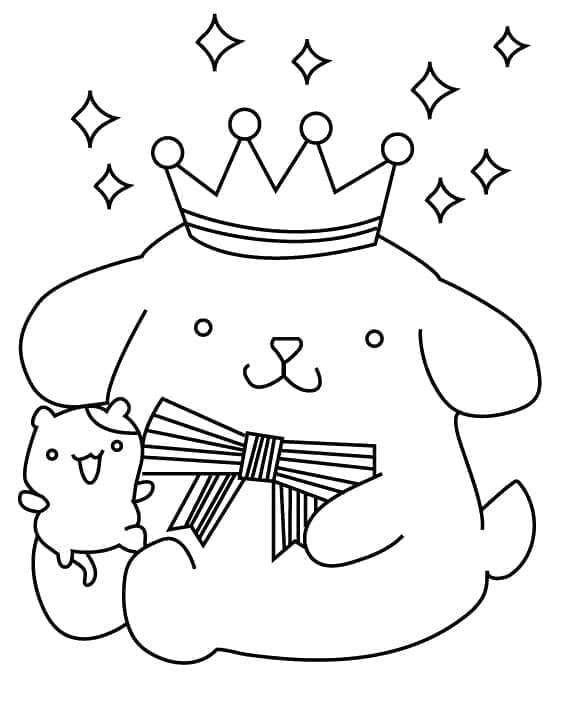 Bilde Pompompurin fargelegging