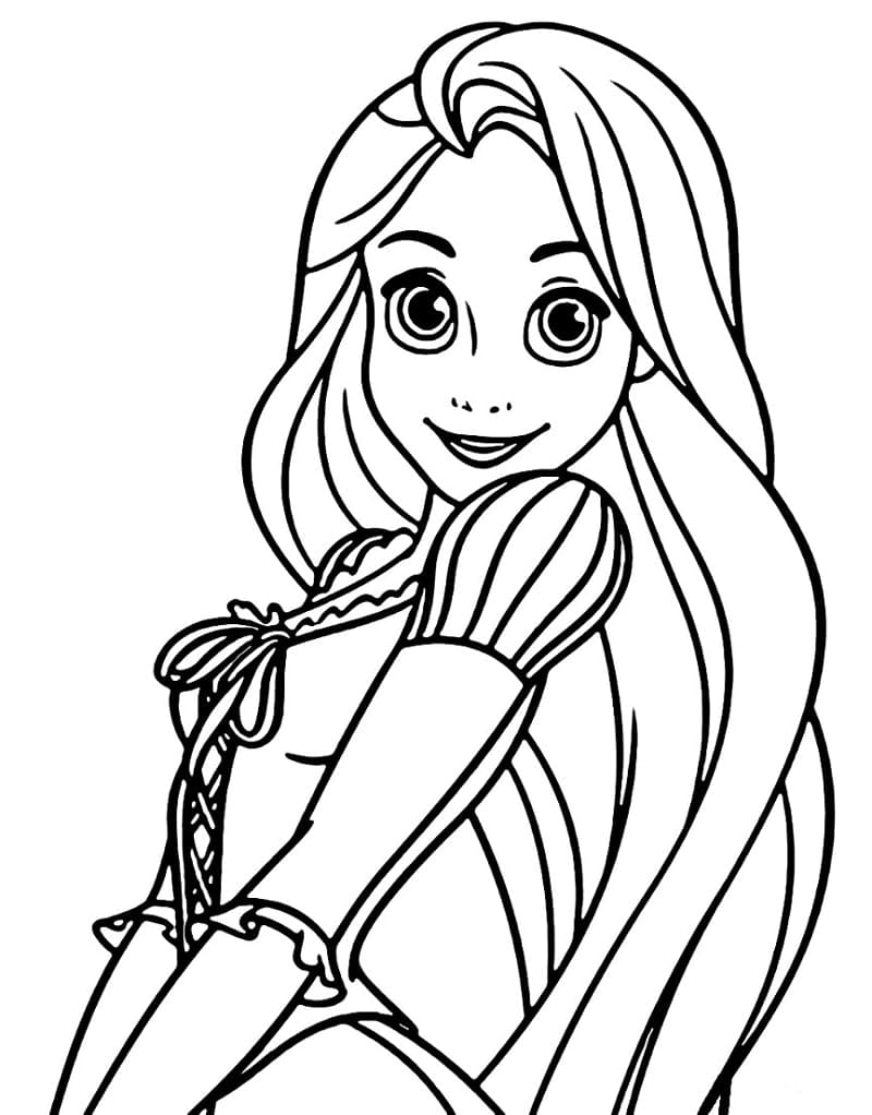 Bilde Rapunzel fargelegging