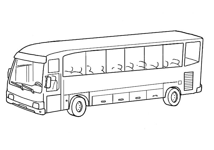 Buss Gratis Utskriftbar fargelegging
