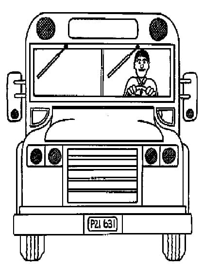 Buss Skrivbar fargelegging