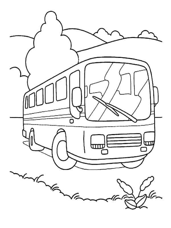 Buss å Fargelegge fargelegging