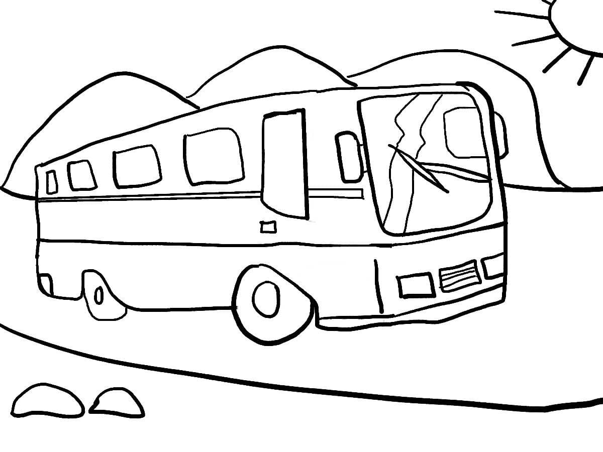Buss å Skrive ut fargelegging