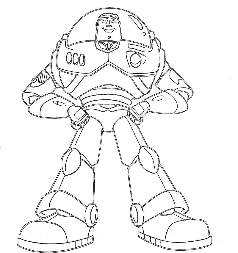 Buzz Lightyear Gratis Utskrivbar fargelegging