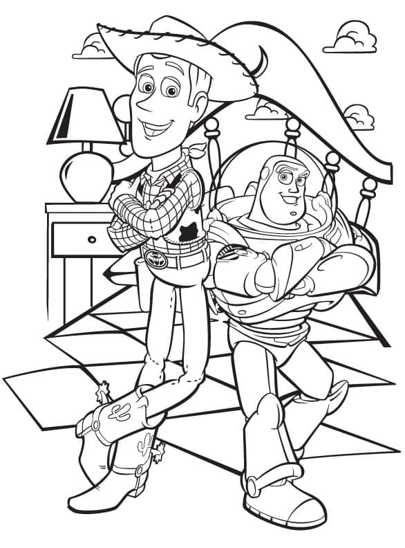 Buzz Lightyear Gratis for Barn fargelegging