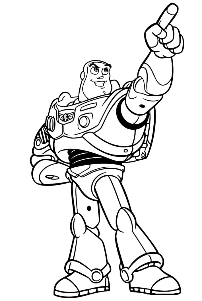 Buzz Lightyear Gratis fargelegging