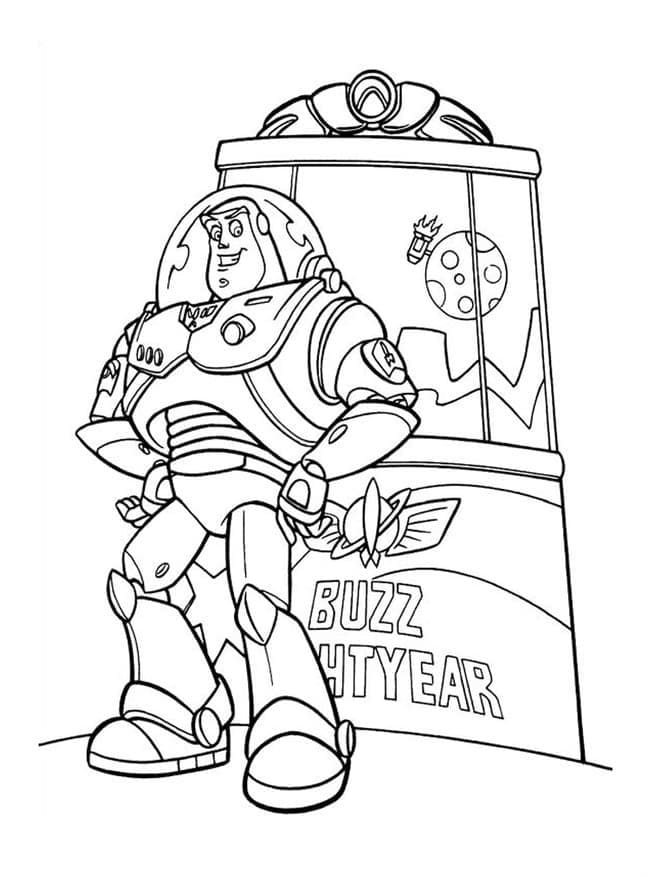 Buzz Lightyear Utskrivbar Gratis fargelegging