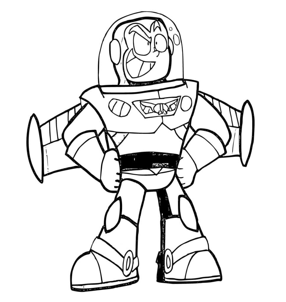 Buzz Lightyear Utskrivbar for Barn fargelegging