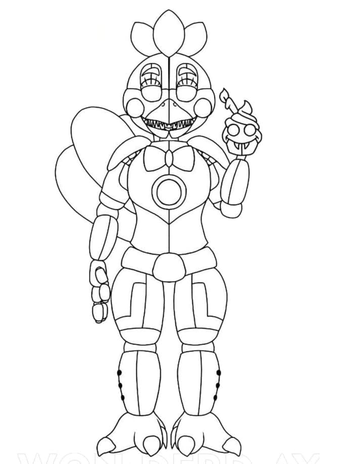 Chica FNAF fargelegging