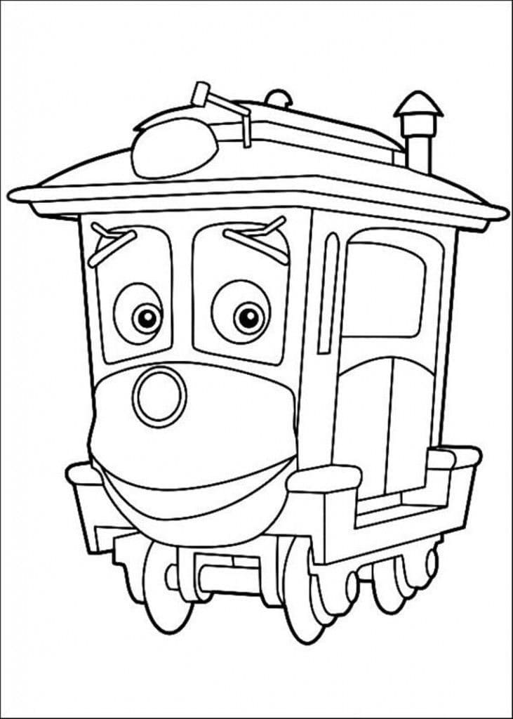 Chuggington Utskrivbar for Barn fargelegging