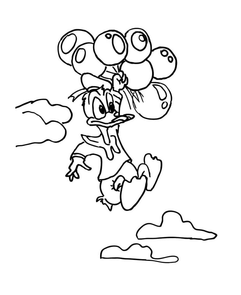 Donald Duck Flyr fargelegging