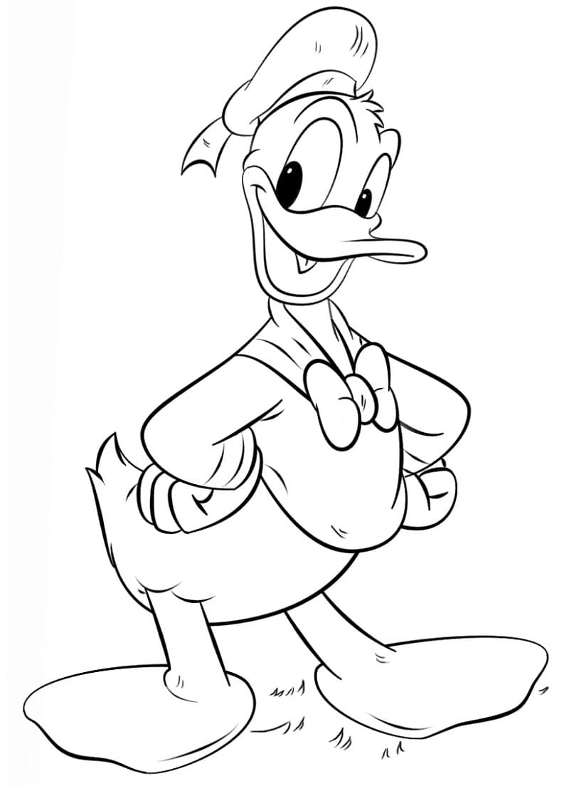 Donald Duck Smiler fargelegging