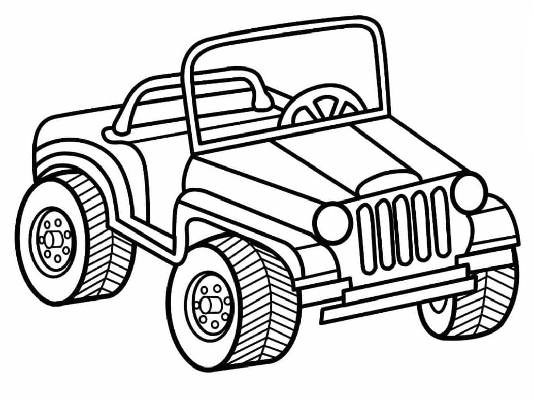 En Jeep fargelegging