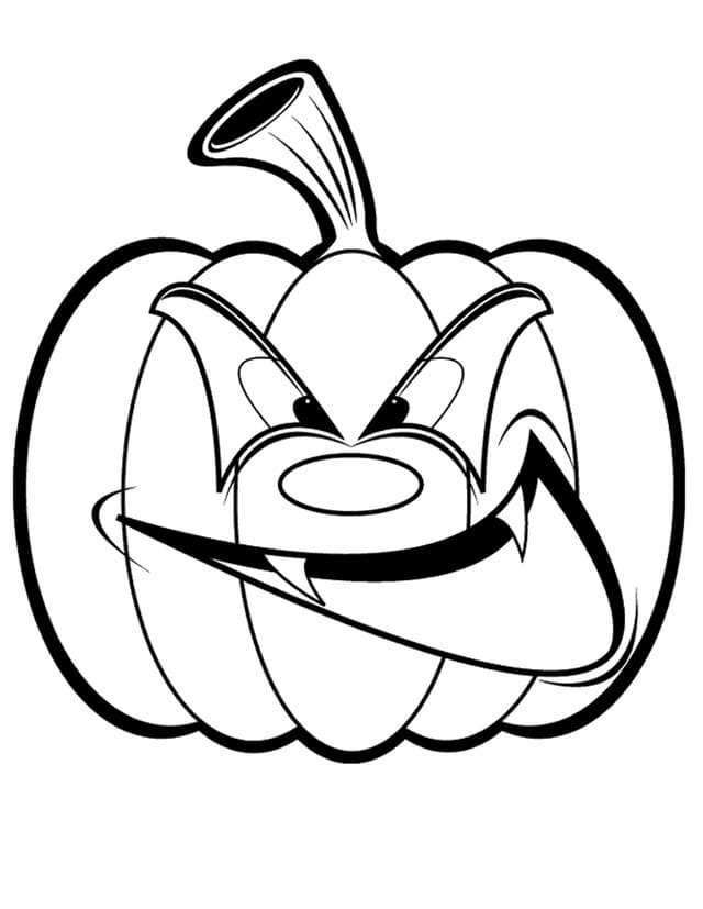 En Morsom Halloween Gresskar fargelegging