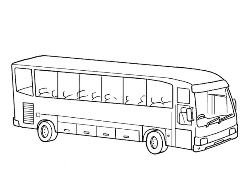 Enkel Buss fargelegging