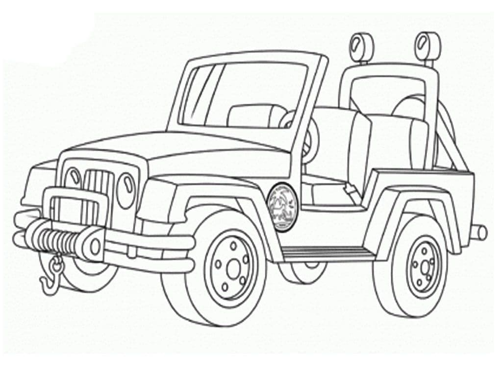 Enkel Jeep fargelegging