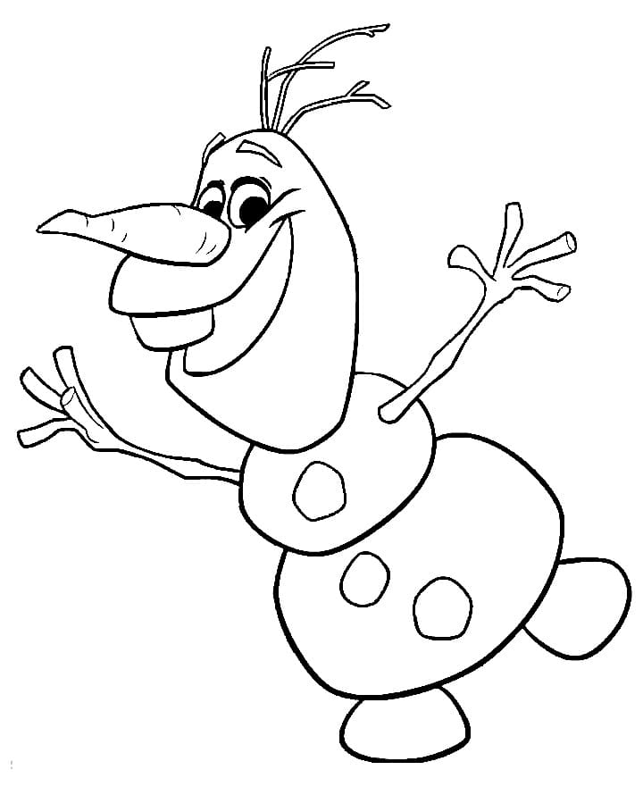 Enkel Olaf fargelegging