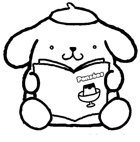 Enkel Pompompurin fargelegging