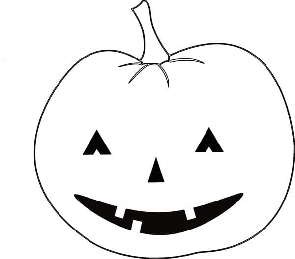Enkelt Halloween Gresskar fargelegging