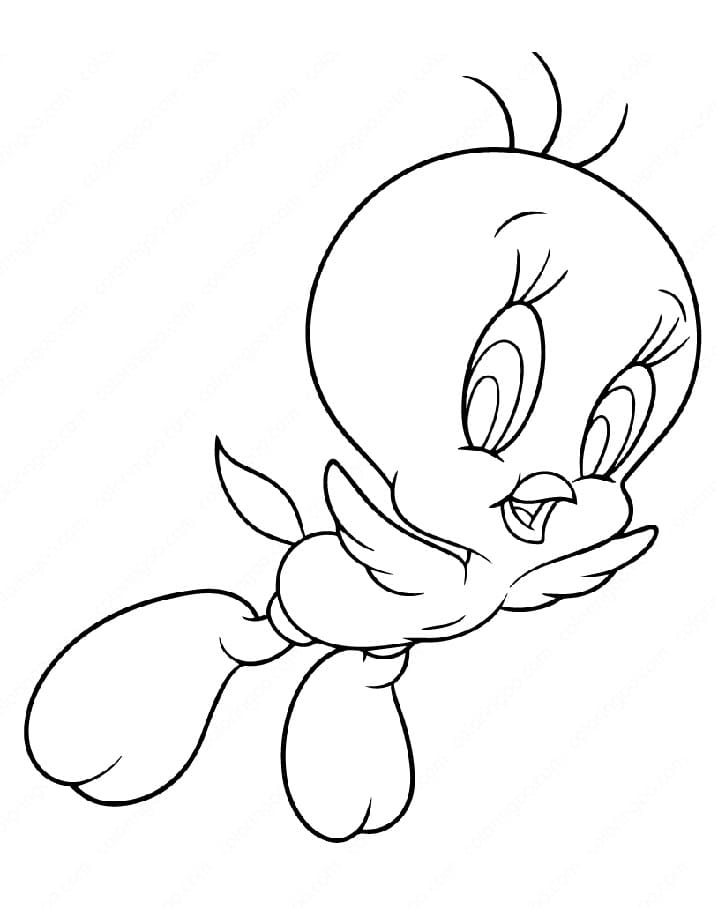 Flygende Tweety Bird fargelegging