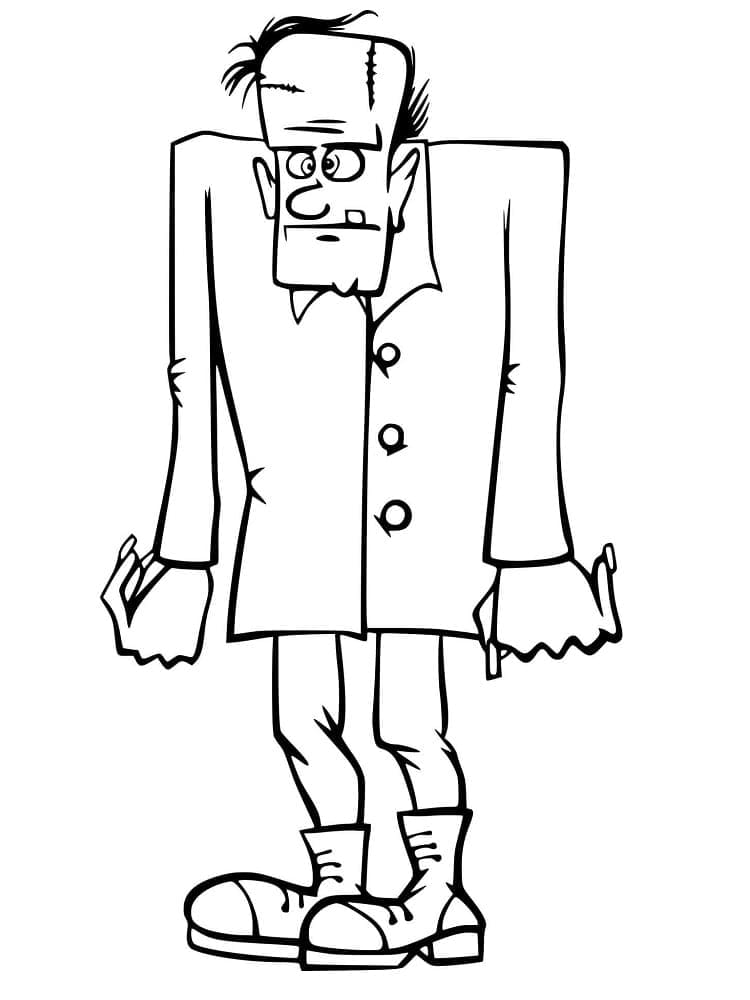 Frankenstein Utskrivbar Gratis fargelegging