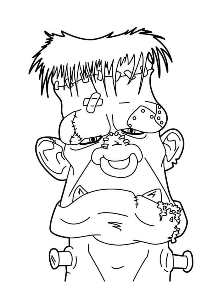 Frankenstein Utskrivbar for Barn fargelegging