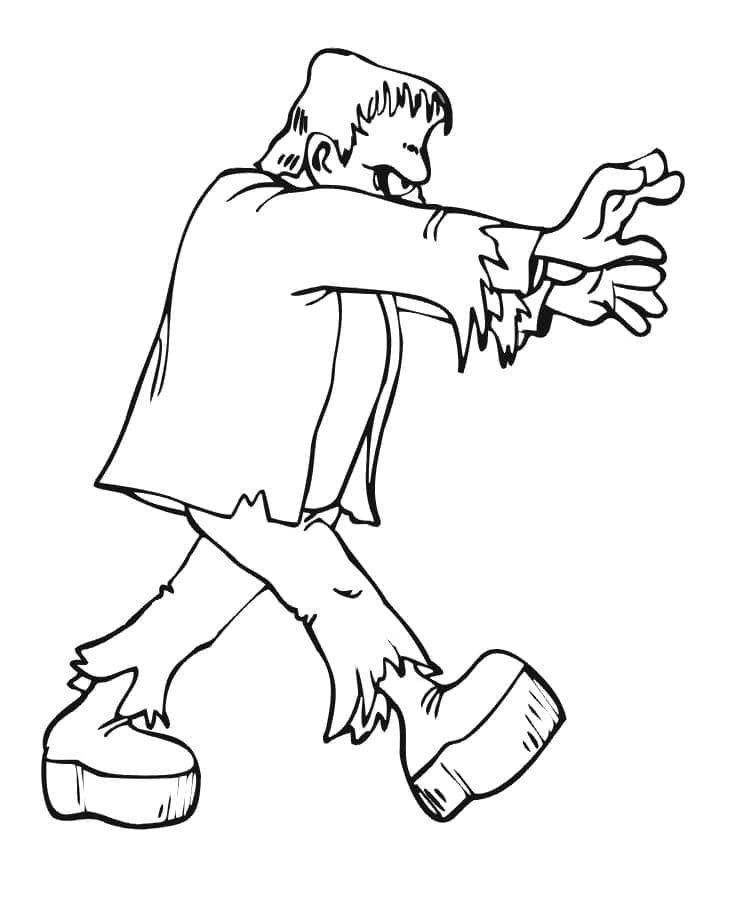 Frankenstein til Utskrift fargelegging