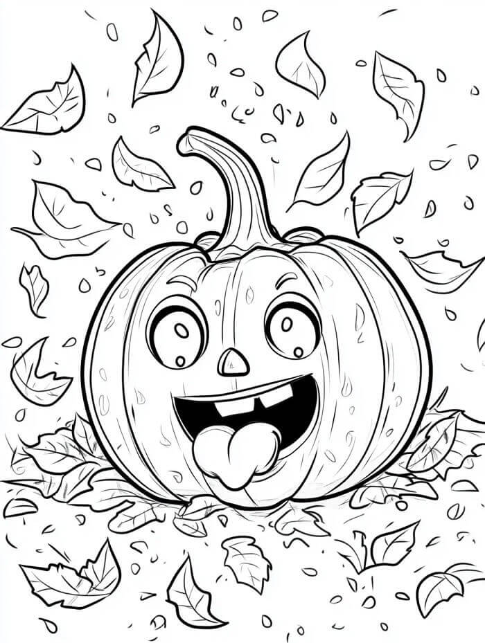 Gal Halloween Gresskar fargelegging