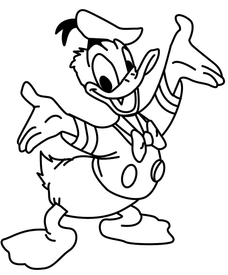 Glad Donald Duck fargelegging