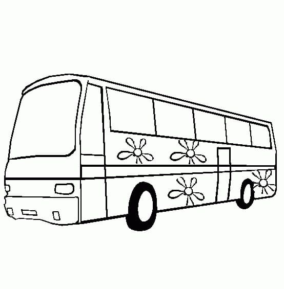 Gratis Buss å Skrive ut fargelegging