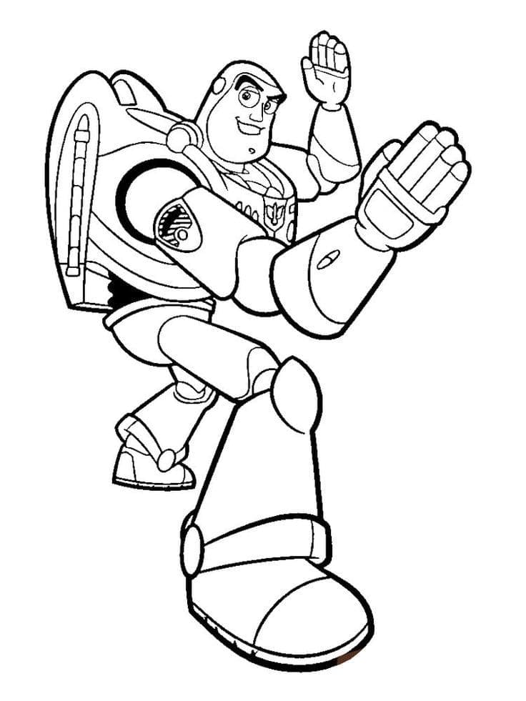 Gratis Buzz Lightyear Utskrivbar fargelegging